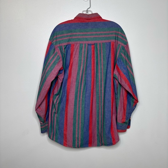 Duck Head Vintage Striped Button-Down Shirt Men’s Large Made in USA - Picture 5 of 7